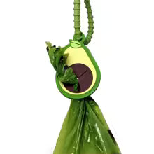 Dispensador de bolsas de perros con forma de aguacate